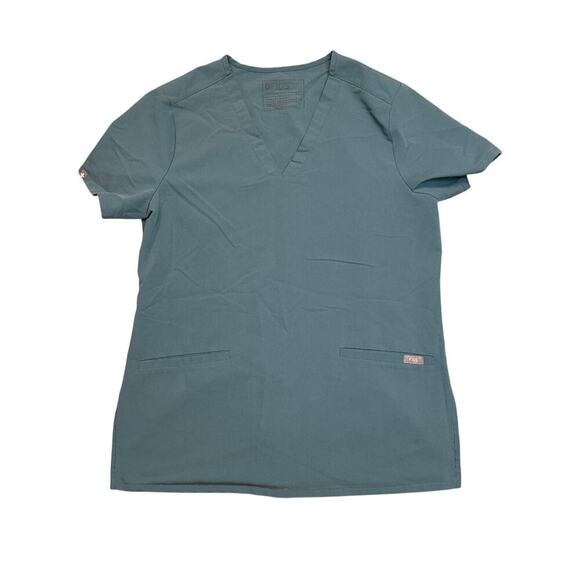 Figs Casma Three-Pocket Scrub Top HYDROGREEN Small - Picture 1 of 5